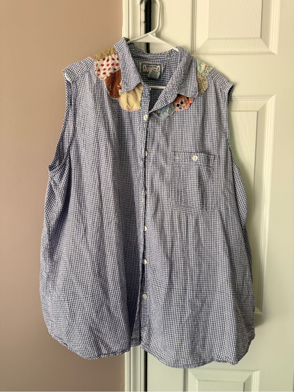 Venezia Blue Gingham Cotton Shirt